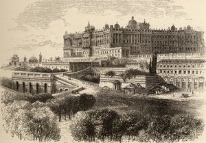 The Royal Palace, Madrid, illustration from 